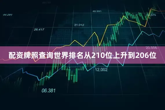 配资牌照查询世界排名从210位上升到206位